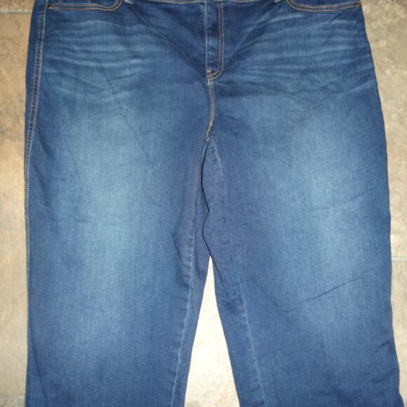 CHICOS 3.5 18 PLATINUM Jeans Womens Blue Denim Crop 95 Cotton - Picture 4 of 14